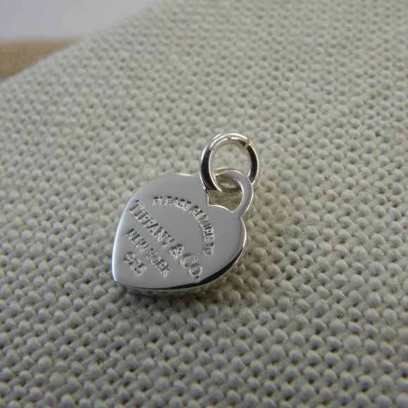 NEW Tiffany & Co Small Mini Size Heart With jump ring added Solid 925 Silver - Picture 3 of 10